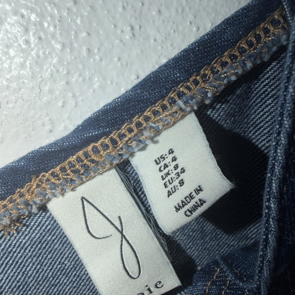 Joie Blue Denim Square‎ Neck Sleeveless Mini Sundress Size 4 - Picture 4 of 9